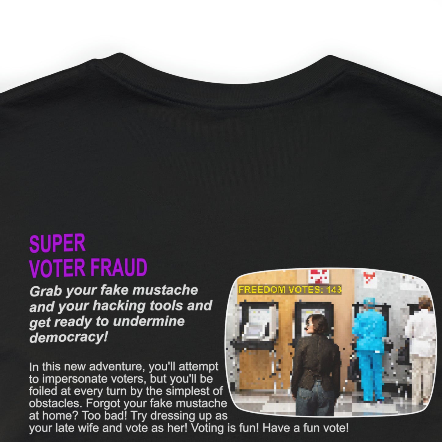 Super Voter Fraud, Classic retro game