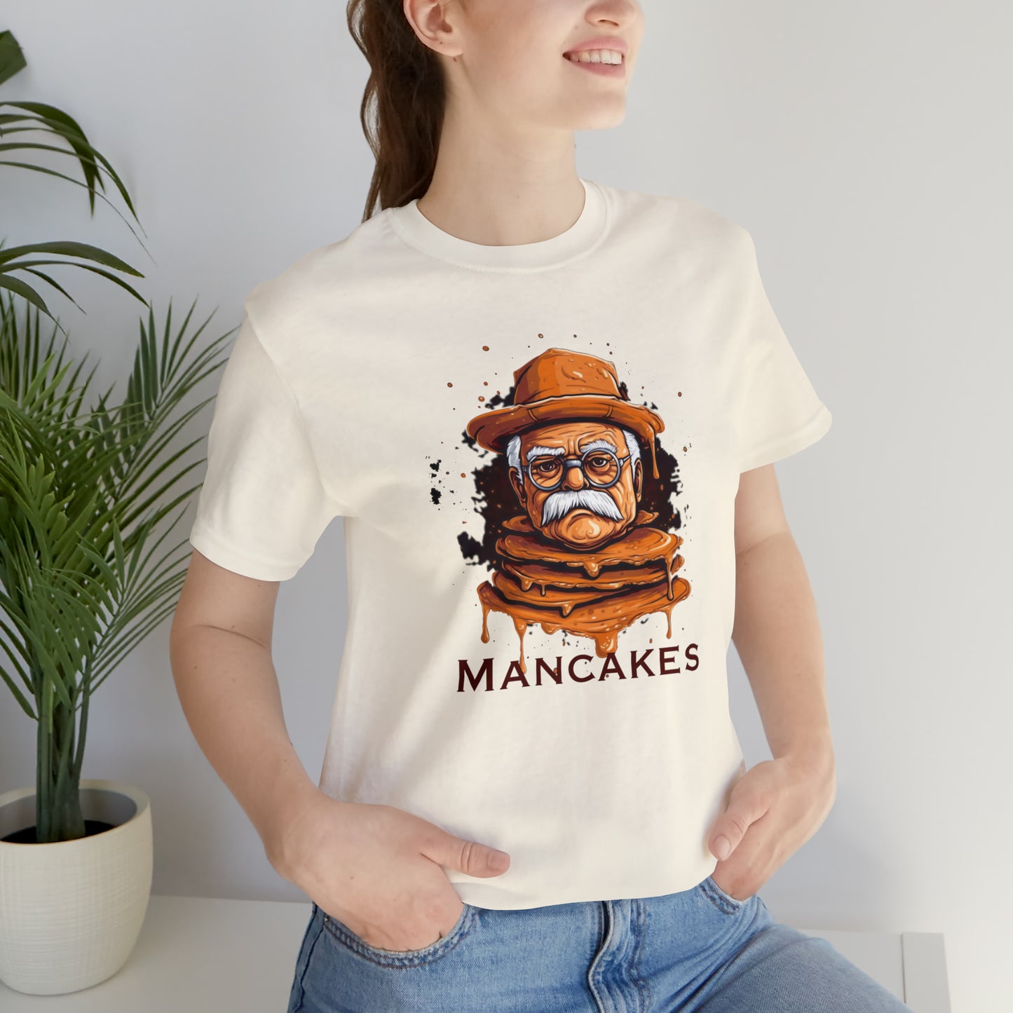 Mancakes, Unisex Jersey Short Sleeve Tee